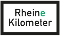 Rhein(e) Kilometer Logo