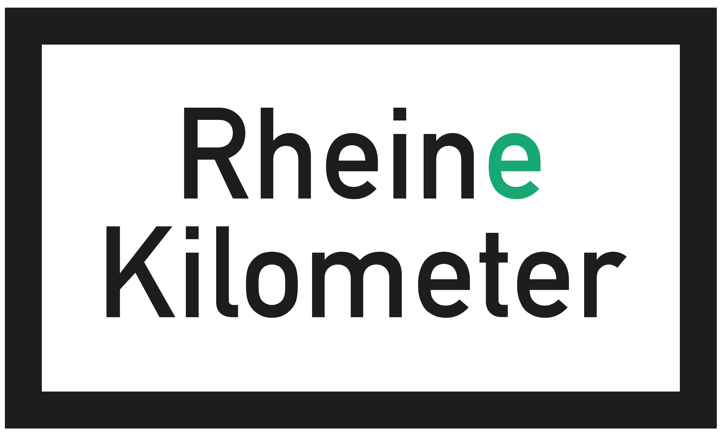 Rheinekilometer Logo